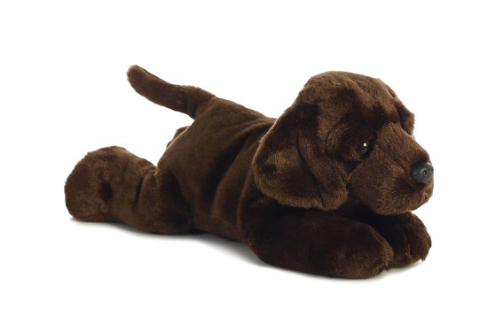 Picture of Aurora® Adorable Flopsie™ Max™ Chocolate Lab Stuffed Animal - Playful Ease - Timeless Companions - Brown 12 Inches