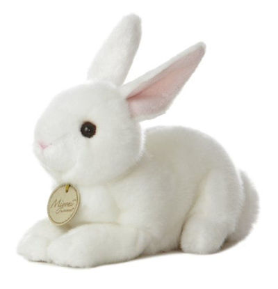 Picture of Aurora® Adorable Miyoni® American White Rabbit Stuffed Animal - Lifelike Detail - Cherished Companionship - 8 Inches