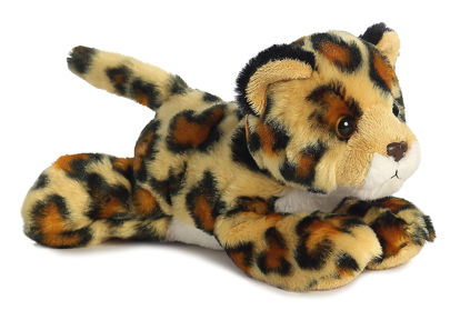 Picture of Aurora® Adorable Mini Flopsie™ Amazon Jaguar™ Stuffed Animal - Playful Ease - Timeless Companions - Brown 8 Inches