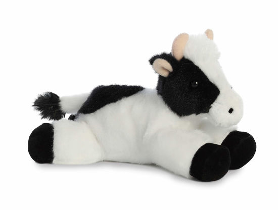 Picture of Aurora® Adorable Mini Flopsie™ Mini Moo™ Stuffed Animal - Playful Ease - Timeless Companions - White 8 Inches