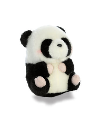 Picture of Aurora® Round Rolly Pet™ Precious Panda™ Stuffed Animal - Adorable Companions - On-The-Go Fun - White 5 Inches