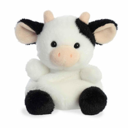 Picture of Aurora® Adorable Palm Pals™ Sweetie Cow™ Stuffed Animal - Pocket-Sized Fun - On-The-Go Play - White 5 Inches