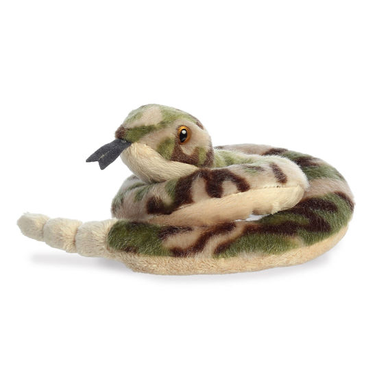 Picture of Aurora® Adorable Mini Flopsie™ Slick Snake™ Stuffed Animal - Playful Ease - Timeless Companions - Green 8 Inches