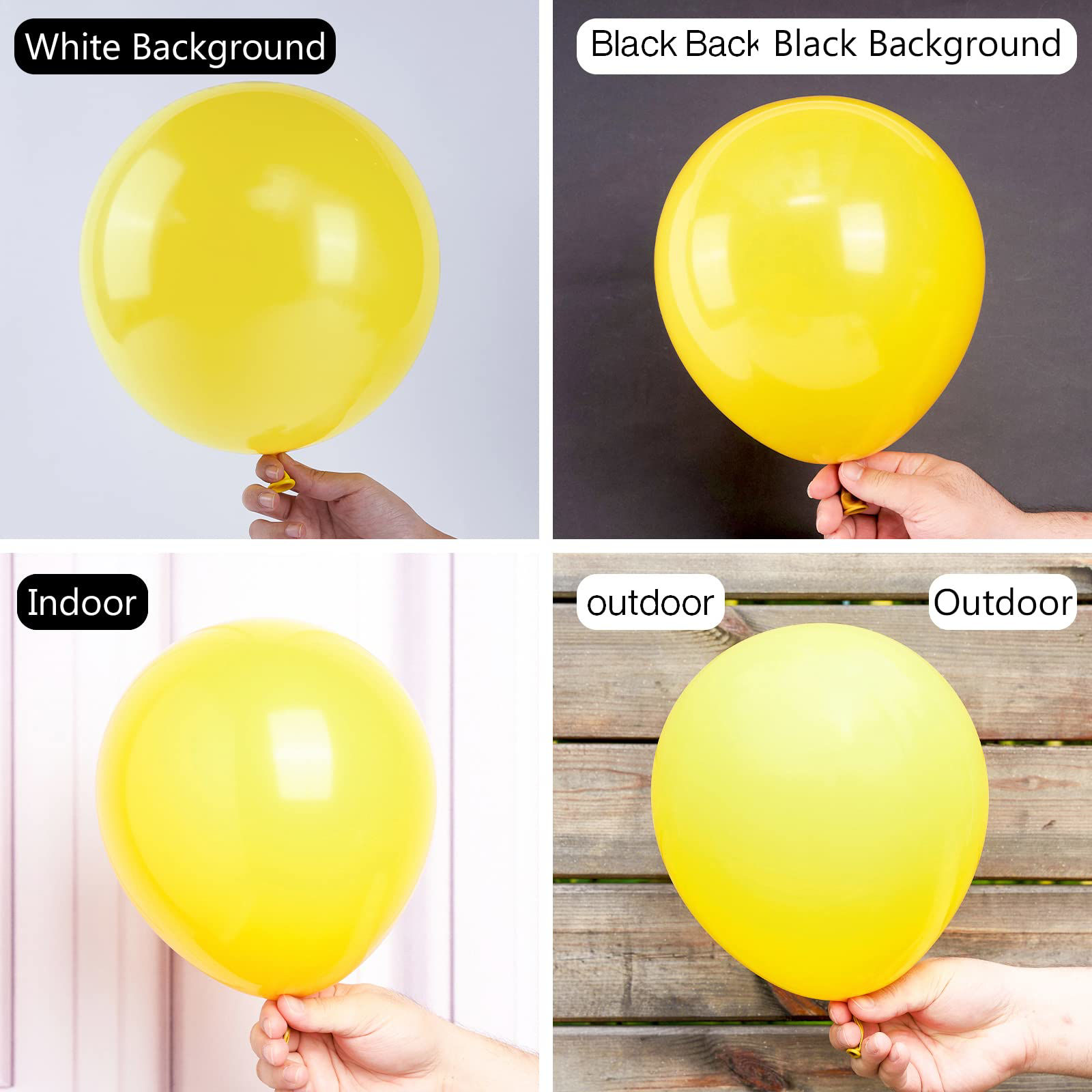 Getuscart Partywoo Yellow Balloons 50 Pcs 12 Inch Matte Yellow