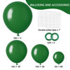 Picture of RUBFAC 129pcs Dark Green Balloons Different Sizes 18 12 10 5 Inches Green Latex Balloon Garland Arch for Masquerade Party Decorations Birthday Baby Shower Wedding Party Supplies