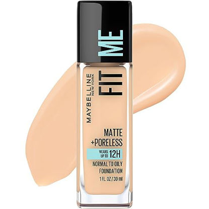 Picture of Maybelline New York Fit Me Matte + Poreless Liquid Foundation Makeup, Classic Ivory, 1 fl. oz.