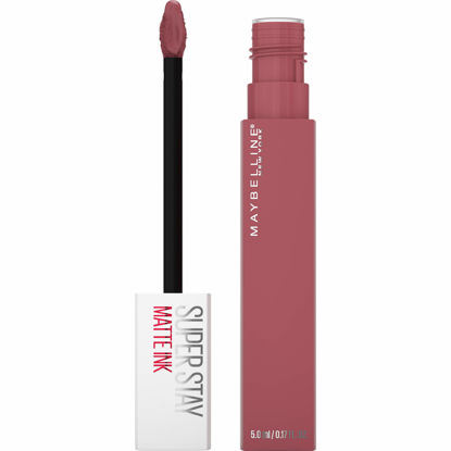 Picture of Maybelline New York Super Stay Matte Ink Liquid Lipstick Makeup, Long Lasting High Impact Color, Up to 16H Wear, Ringleader, Mauve Pink, 1 Count