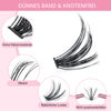 Picture of 280 Pcs Individual Lashes 40D-D-0.07-9-16mix Cluster Lashes 10D 20D C D Curl Wispy Lashes Bottom Lashes DIY Lashes At Home（40D-D-0.07-9-16mix）