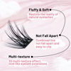 Picture of Lash Clusters 180 Pcs DIY Individual Fluffy Eyelash Extension and Mirror 2 in 1 Easy to Apply at home Lashes (Attraction,D-10-16mix)