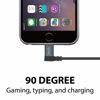 Picture of Moshi USB to Lightning Cable 90 Degree 1M, MFI-Certified, HandyStrap Included, Black