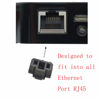 Picture of 50PCS RJ45 Anti Dust Cover Cap Protector Protects Ethernet Hub Port by FENGQLONG (Black-Small)