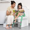 Picture of Toilet Potty Training Seat with Step Stool Ladder,SKYROKU Potty Training Toilet for Kids Boys Girls Toddlers-Comfortable Safe Potty Seat with Anti-Slip Pads Ladder (Grey Green)