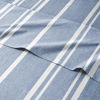 Picture of Striped Bed Sheets - Pin Striped Sheets - Blue and White Sheets - White and Blue Striped Sheets - Twin Striped Sheets - Hotel Luxury Bed Sheets - Deep Pockets - Breathable & Cooling Sheets