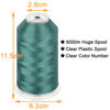 Picture of New brothread - Single Huge Spool 5000M Each Polyester Embroidery Machine Thread 40WT for Commercial and Domestic Machines - Aquamarine (Janome Color)