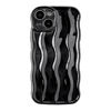 Picture of Caseative Water Ripple Pattern Curly Wave Frame Soft Compatible with iPhone Case (Light Black,iPhone 12 Pro Max)