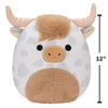 Picture of Squishmallows Original 12-Inch Borsa Spotted Highland Cow - Medium-Sized Ultrasoft Official Jazwares Plush