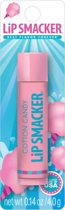 Picture of Lip Smacker Flavored Lip Balm, Cotton Candy, Flavored, Clear, For Kids, Men, Women, Dry Kids