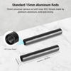 Picture of SmallRig 4 Inches (10 cm) Black Aluminum Alloy 15mm Rod with M12 Female Thread, Pack of 2-1049