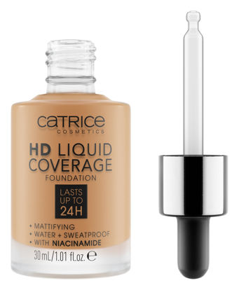 Picture of Catrice | HD Liquid Coverage Foundation | High & Natural Coverage | Vegan & Cruelty Free (048 | Desert Beige)