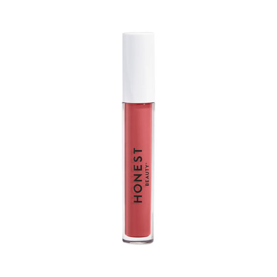 Picture of Honest Beauty Hydrating Liquid Lipstick with Hyaluronic Acid + Avocado Oil | EWG Verified, Vegan + Cruelty Free | Happiness, .12 fl oz