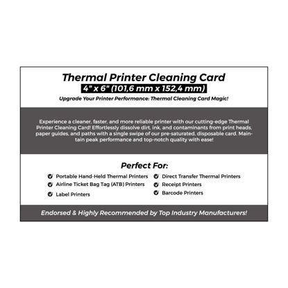 Picture of JetSet Label Thermal Cleaning Card