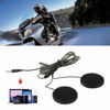 Picture of Qiilu Motorcycle Helmet Headset Headphone Speakers Support Hands-Free Calling with 3.5mm Male Connector