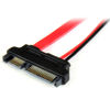 Picture of StarTech.com 6in Slimline SATA to SATA Adapter with Power - Slim SATA (F) to SATA (M) - Slimline Serial ATA to SATA (SLSATAADAP6) , Red