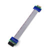 Picture of Powered Riser Cable, PCI-E Professional 1X 4X 8X 16X Male to Female VGA Graphics Card Flexible Riser Extension Ribbon Cable(1X to 1X)