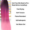 Picture of Ombre Pink Braiding Hair Pre stretched Box Braiding Hair Kanekalon Human Braiding Hair