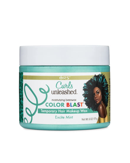 Picture of Curls Unleashed Color Blast Hair Wax, Temporary Curl Defining Wax, Teal with It, (6.0 oz)