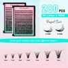 Picture of VAVALASH Individual Cluster Lashes 280 PCS DIY Eyelash Extension Light and Soft Faux Mink Slik Lash Clusters Easy Full Lash Extensions DIY at Home (30D-C Curl-11mm)