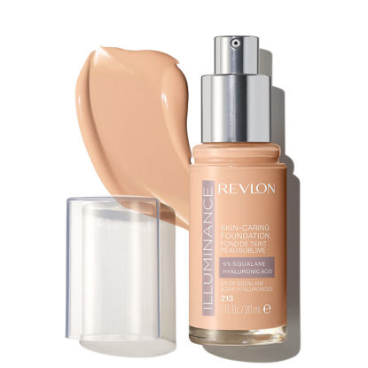 Picture of Revlon Illuminance Skin-Caring Liquid Foundation, Hyaluronic Acid, Hydrating and Nourishing Formula with Medium Coverage, 213 Light Natural (Pack of 1)