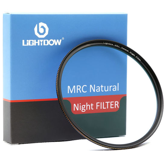 Picture of Lightdow Clear Natural Night Filter Multi-Layer Light Pollution Reduction Filter Night Sky/Star for Canon Nikon Sony DSLR Camera Lenses (52mm)