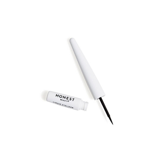 Picture of Honest Beauty Longlasting Vegan Liquid Eyeliner | Smudge + Flake Proof, Precise Application | Hypoallergenic, Plant-Derived, EWG Verified + Cruelty Free | Black, 0.58 fl oz