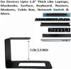 Picture of AUXPhome (3) Laptop Holder Under Desk Laptop Mount Organizer Rack Storage Shelf, Add On Under Table Laptops, Keyboard, Routers, Modems, Cable Box, Network Switch & More, Desk Accessories