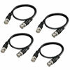 Picture of BeElion 4-Pack BNC M/M Connector Cable (1.6ft/20") - BNC Male to BNC Male Video Coaxial Extension Cable for CCTV Video Transmission Systems