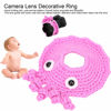 Picture of Shutter Huggers, Hand Knitted Camera Lens Decorative Ring Camera Prop for Newborn Photo(Rose Red)