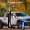 Picture of Car Bullet Antenna,Truck Exterior Decoration Accessories Antenna Toppers[New Upgrade Flag Design] AM/FM Radio Signal for Car SUV Truck Most Auto Cars Antenna Accessories Replacement (Blue)