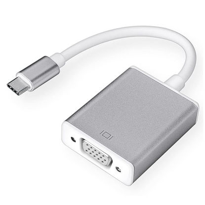 Picture of Bincolo USB-C to VGA Adapter, USB 3.1 Type C (Thunderbolt 3) to VGA Converter Compatible with MacBook Pro, New MacBook, MacBook Air 2018, Dell XPS 13/15, Surface Book 2 and More (Gray)