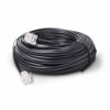 Picture of Phone Line Cord 50 Feet - Modular Telephone Extension Cord 50 Feet - 2 Conductor (2 pin, 1 line) Cable - Works Great with FAX, AIO, and Other Machines - Black