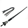 Picture of NC 16.9 Inch Car FM AM Radio Antenna, Flexible Mast Radio FMAM Antenna Universal Car Stereo Auto Roof Fender Radio AM FM Wing Mount Signal Aerial Antenna with Antenna Extension Cable