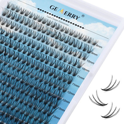 Picture of Lash Clusters Large Tray 280pcs Individual Lashes 0.07mm 20P D Curl Mix 8-16mm Cluster Lashes Fluffy Soft Mixed Tray Individual Lashes Clusters DIY Eyelash Extensions By GEMERRY