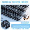 Picture of Lash Clusters Large Tray 280pcs Individual Lashes 0.07mm 20P D Curl Mix 8-16mm Cluster Lashes Fluffy Soft Mixed Tray Individual Lashes Clusters DIY Eyelash Extensions By GEMERRY