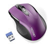 Picture of TECKNET Wireless Silent Mouse, 2.4G Optical Computer Mouse with USB Receiver, 2-Year Battery Life, 6 Adjustable DPI, 4000 DPI Cordless USB Mouse for Laptop, PC, Computer, Chromebook, Notebook-Purple