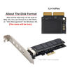 Picture of NFHK PCI Express PCI-E 1X to 12+16Pin 2013-2017 Mac Pro Air SSD Convert Card for A1493 A1502 A1465 A1466