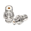 Picture of Anina UHF Female to Female Jack Bulkhead Coax Connector SO-239 PL-259 RF Coaxial Cable Adapter 2-Pack