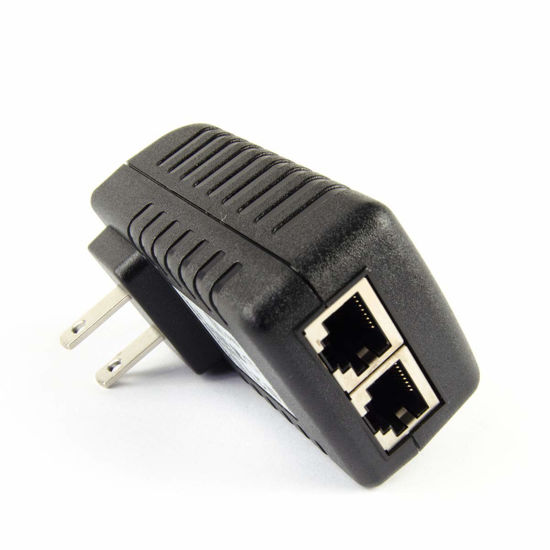 Picture of DSLRKIT Gigabit 48V 30watt PoE Injector Adapter Power Over Ethernet 802.3at af 1000Mbps