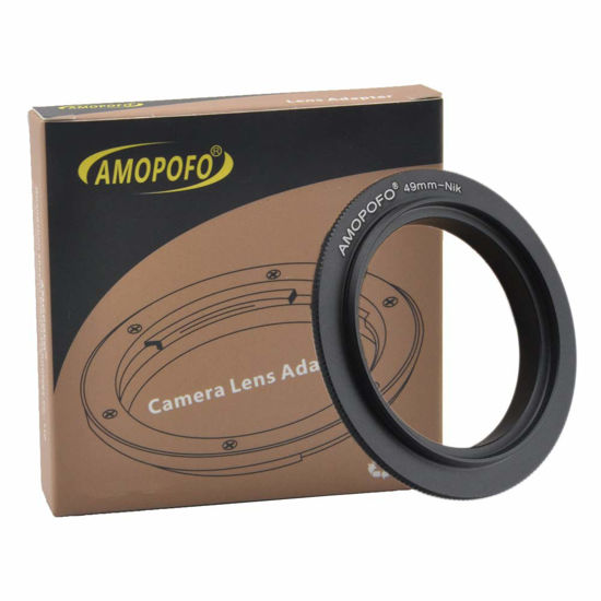 Picture of 49mm Filter Thread Macro Reverse Mount Adapter Ring,&for Nikon D7500 D7100 D7000 D5600 D5200 D7200, D5500,D750,D810,D5300,D3300,Df, D610 DSLR Cameras