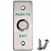 Picture of UHPPOTE Momentary Push to Exit Button Switch NO/COM Output Stainless Steel Panel for Access Control Hollow Door