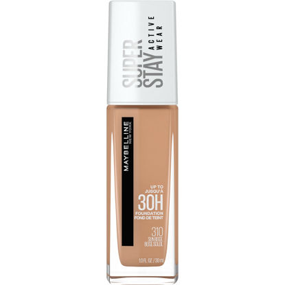 Picture of Maybelline New York Super Stay Full Coverage Liquid Foundation Active Wear Makeup, Up to 30Hr Wear, Transfer, Sweat & Water Resistant, Matte Finish, Sun Beige, 1 Count